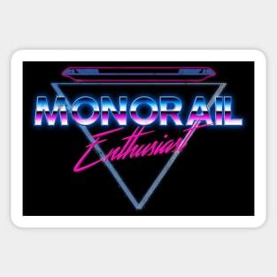 80's Monorail Enthusiast Sticker